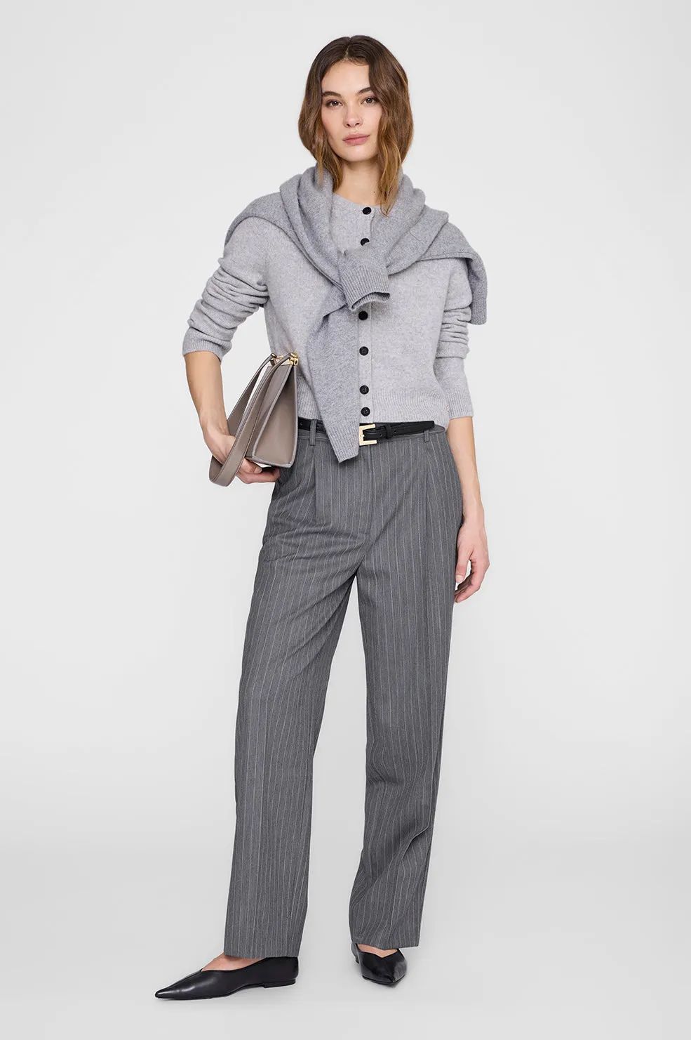 Joye Cardigan - Light Heather Grey sold by Anine Bing product image thumbnail 2