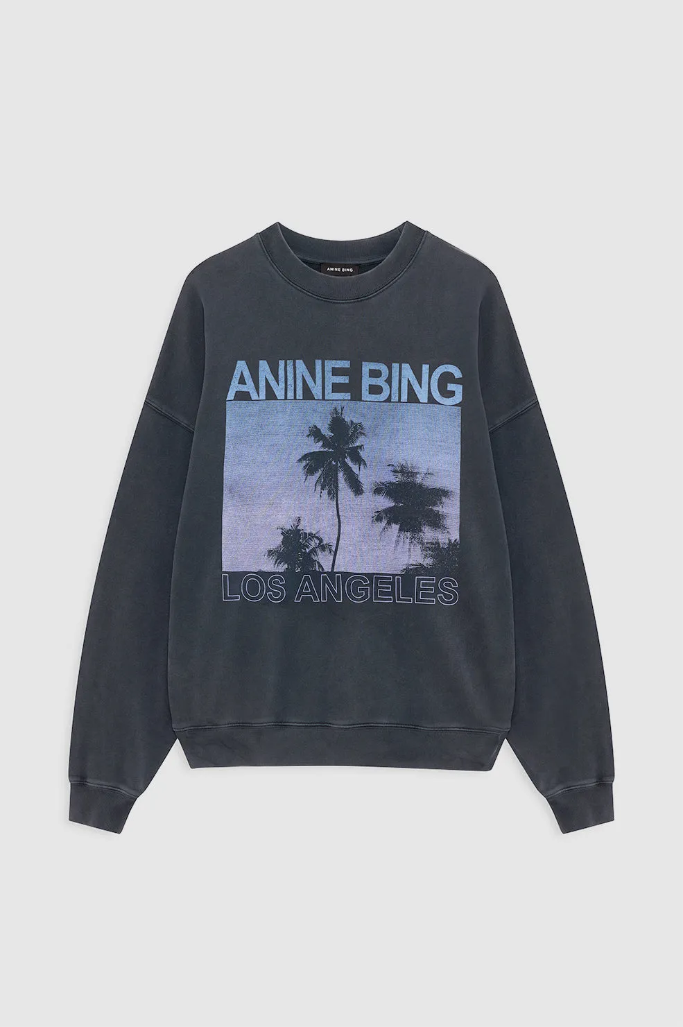 Miles Sweatshirt Palms - Washed Grey sold by Anine Bing product image thumbnail 3