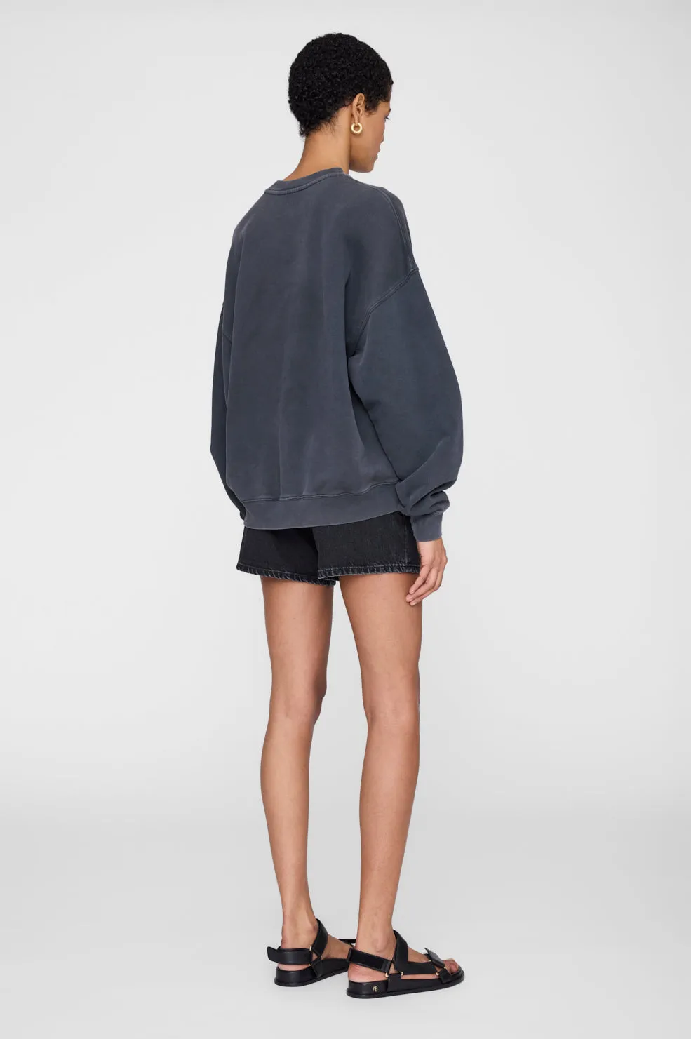 Miles Sweatshirt Palms - Washed Grey sold by Anine Bing product image thumbnail 5