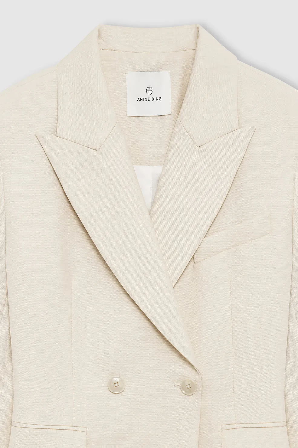 Tiphaine Blazer - Ecru sold by Anine Bing product image thumbnail 4