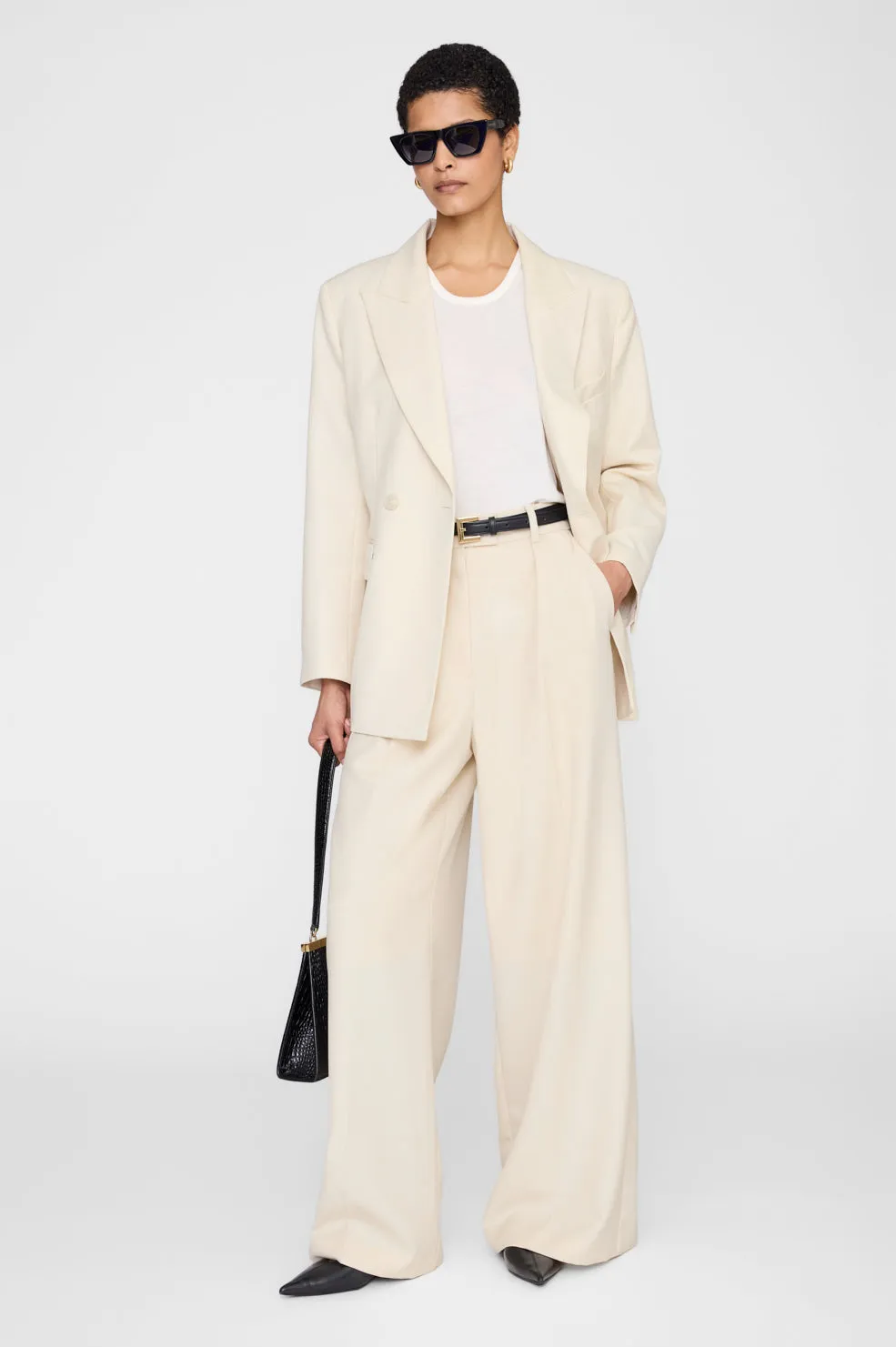Tiphaine Blazer - Ecru sold by Anine Bing product image thumbnail 2
