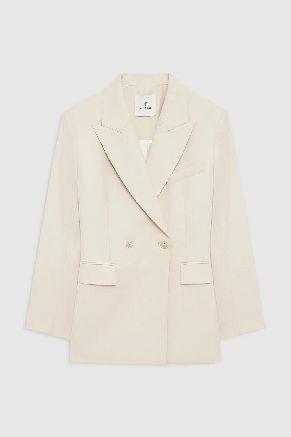 Tiphaine Blazer - Ecru sold by Anine Bing product image thumbnail 3
