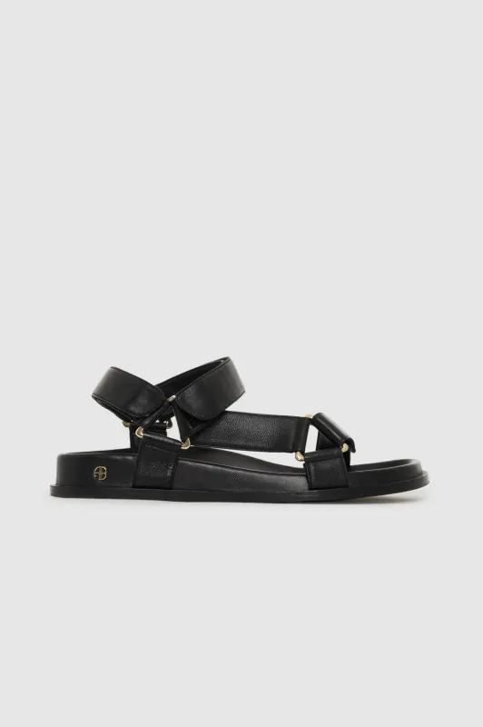 Jess Sandals - Black sold by Anine Bing