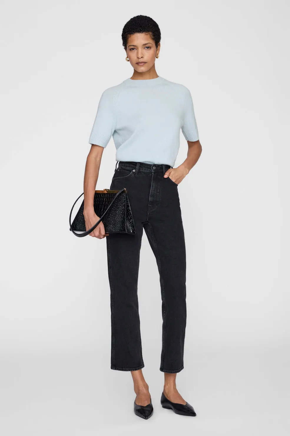 Jackson Sweater - Spring Mint sold by Anine Bing