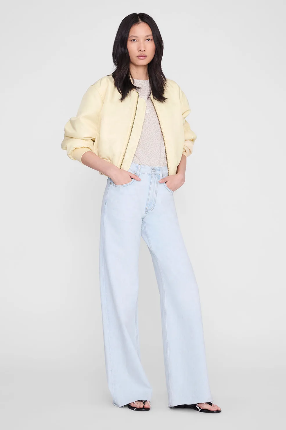 Cade Tee Anine Bing - Washed White Leopard sold by Anine Bing product image thumbnail 2