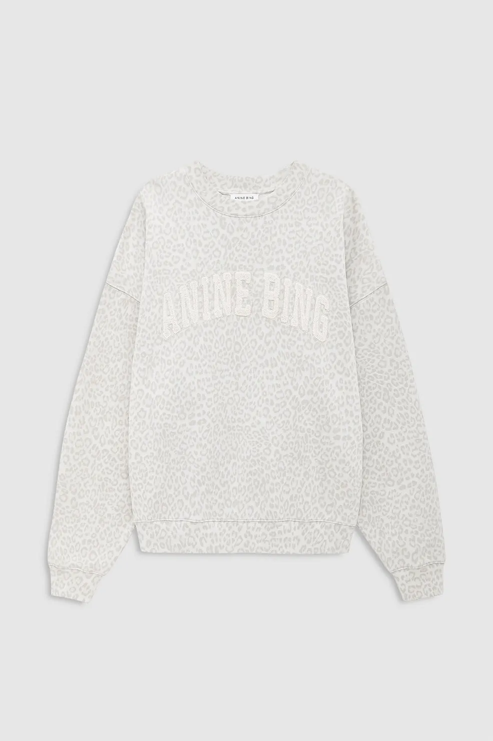 Miles Sweatshirt Anine Bing - Washed White Leopard sold by Anine Bing product image thumbnail 3