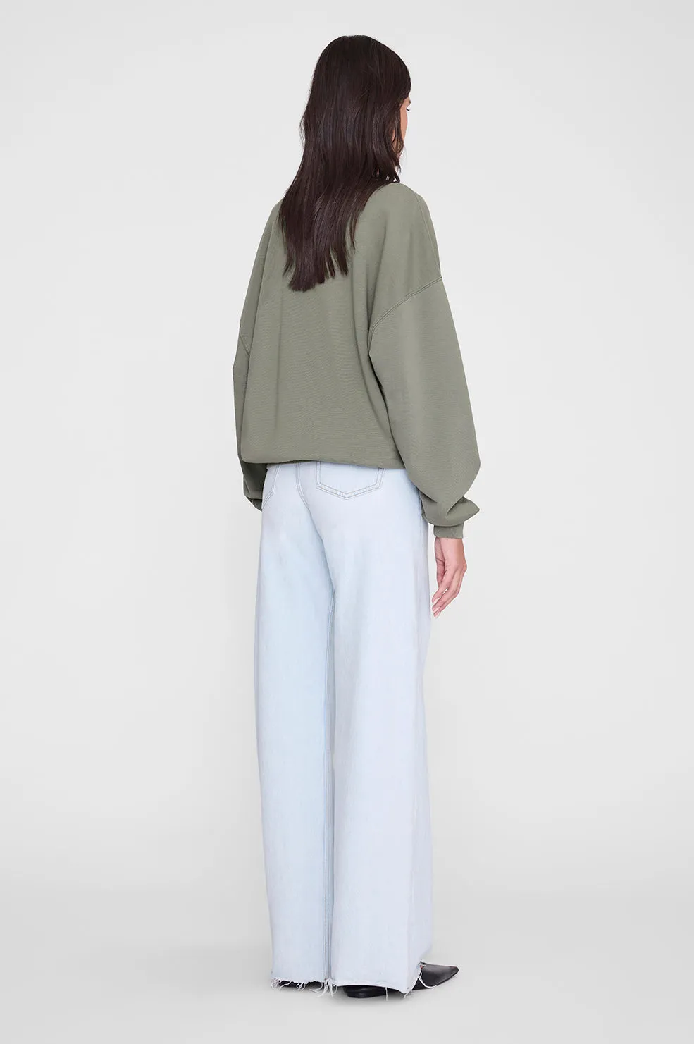 Miles Sweatshirt Letterman - Sage sold by Anine Bing product image thumbnail 2