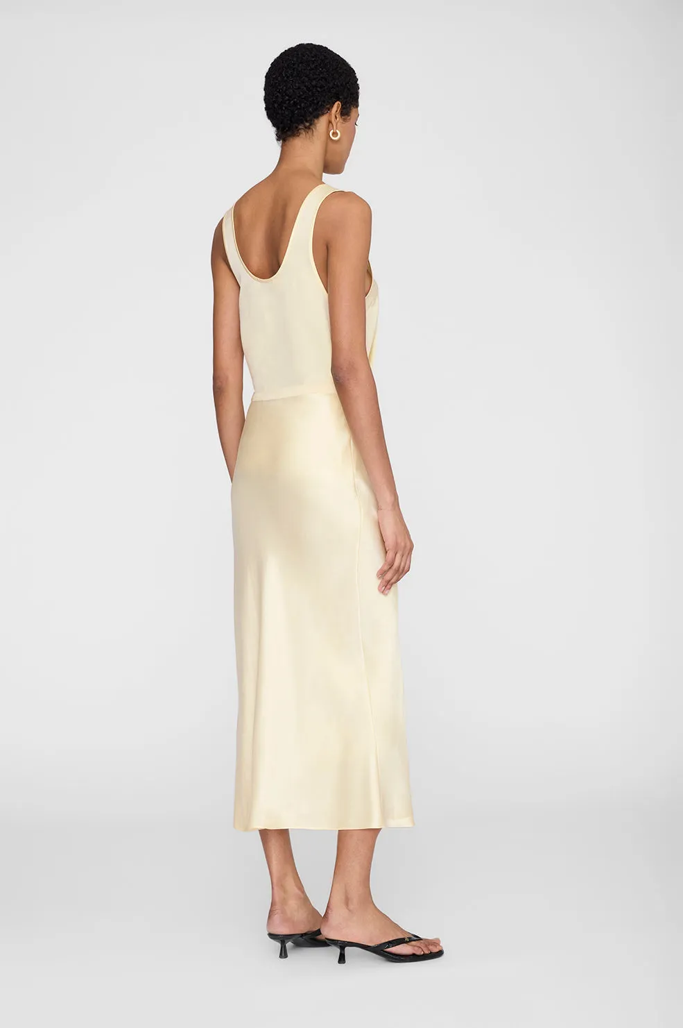 Bar Silk Skirt - Butter Yellow sold by Anine Bing product image thumbnail 2