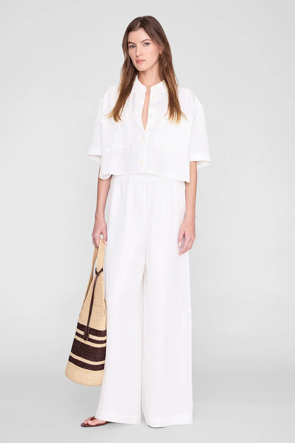 Edith Shirt - Ivory sold by Anine Bing
