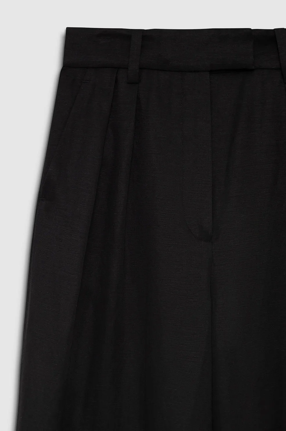Lou Trouser - Black Linen Blend sold by Anine Bing product image thumbnail 4