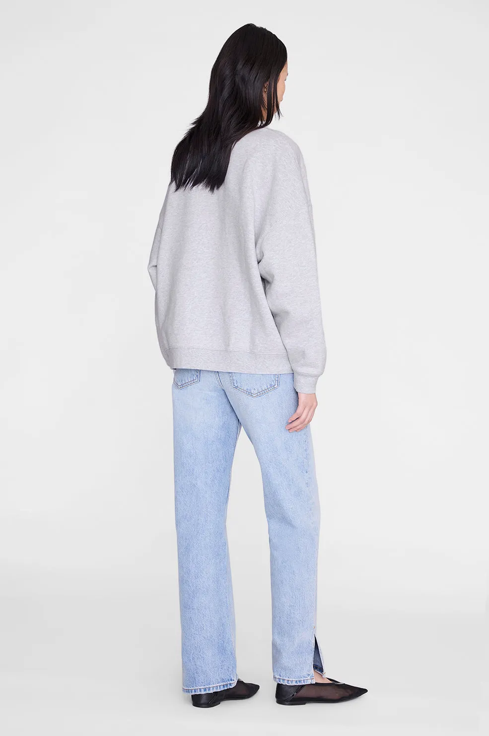 Miles Sweatshirt Anine Bing Leopard - Heather Grey sold by Anine Bing product image thumbnail 5