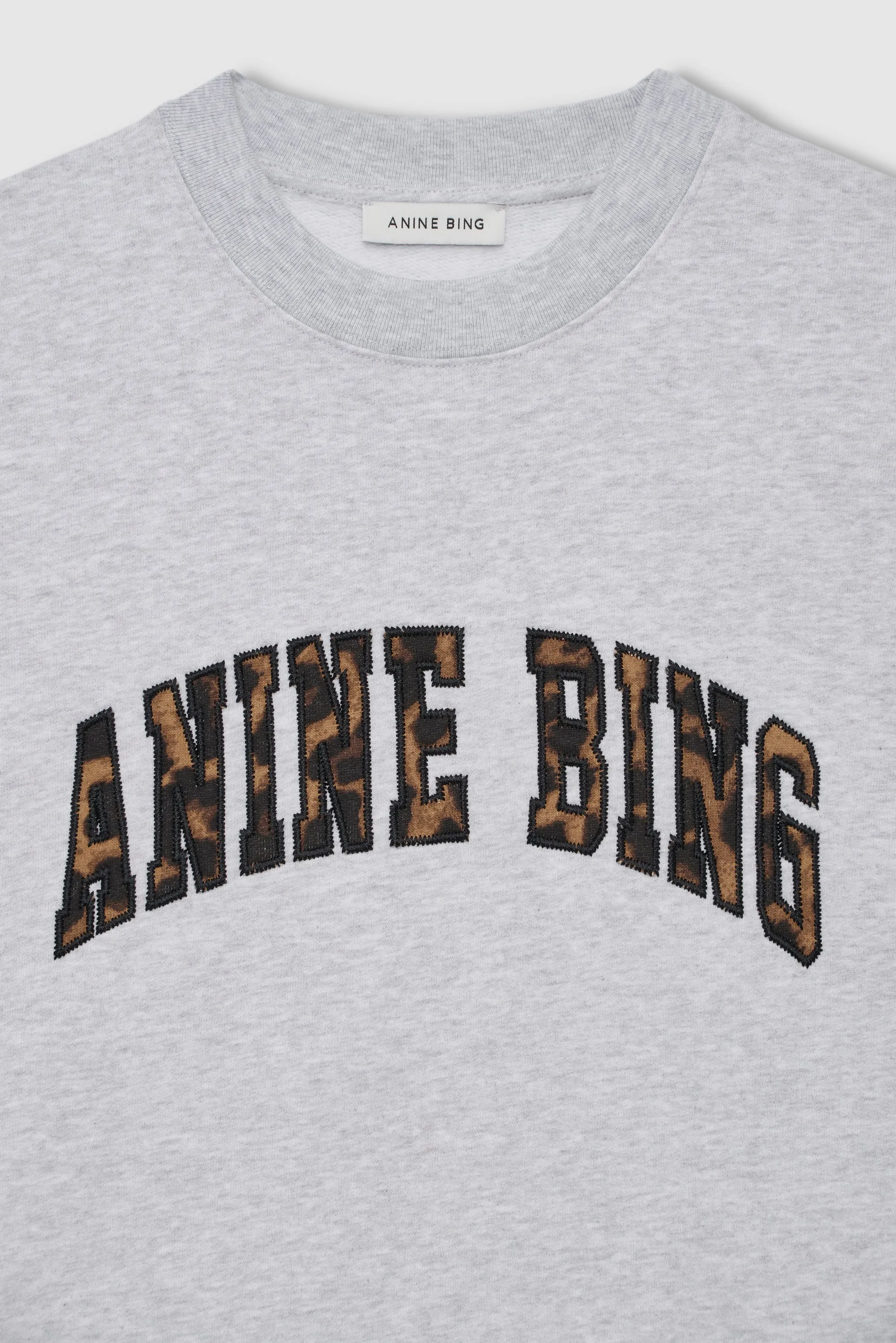 Miles Sweatshirt Anine Bing Leopard - Heather Grey sold by Anine Bing product image thumbnail 4