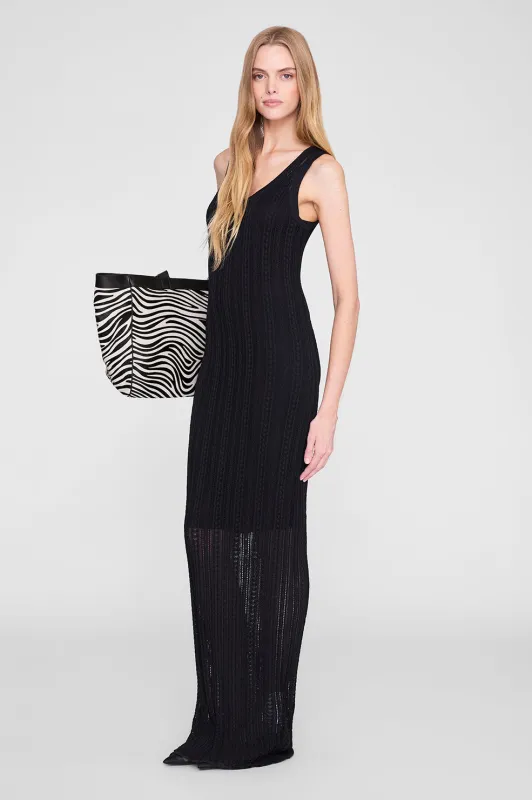 Arie Long Dress - Black made by Anine Bing