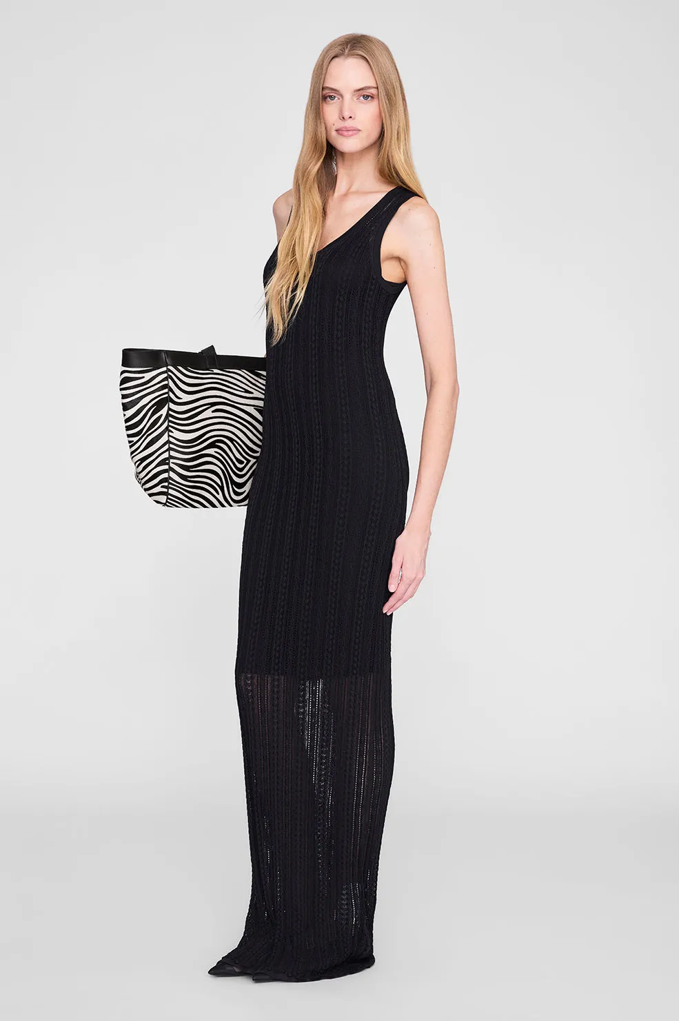 Arie Long Dress - Black sold by Anine Bing