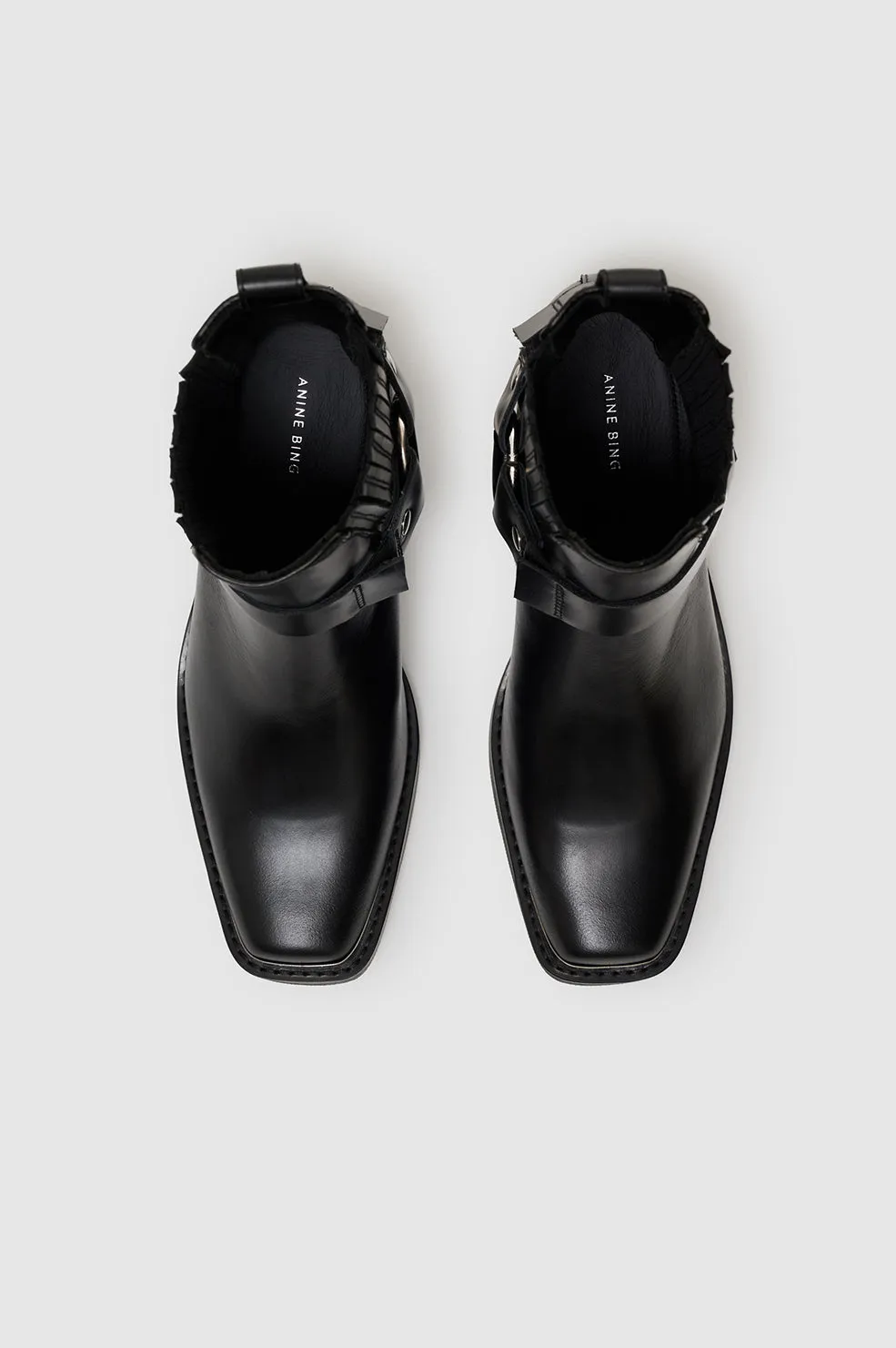 Mid Biker Boots - Black sold by Anine Bing product image thumbnail 3