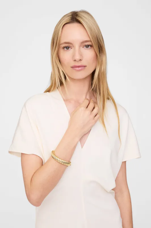 Twist Bracelet - Gold made by Anine Bing