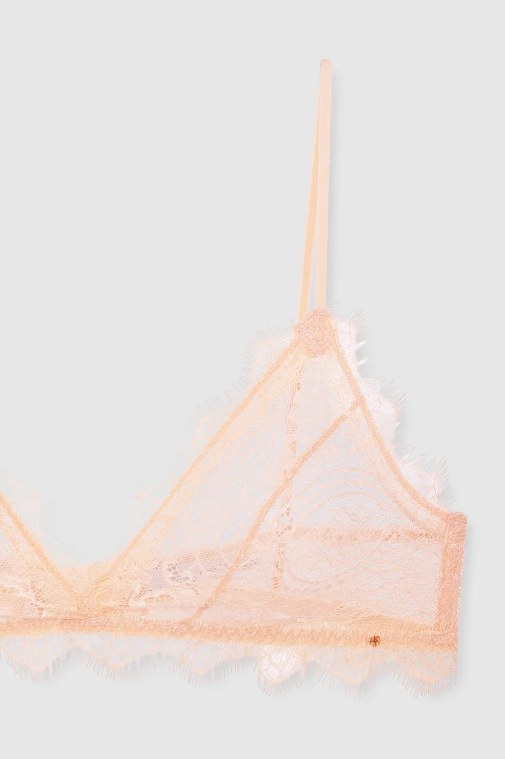 Lace Bra With Trim - Blush sold by Anine Bing product image thumbnail 3