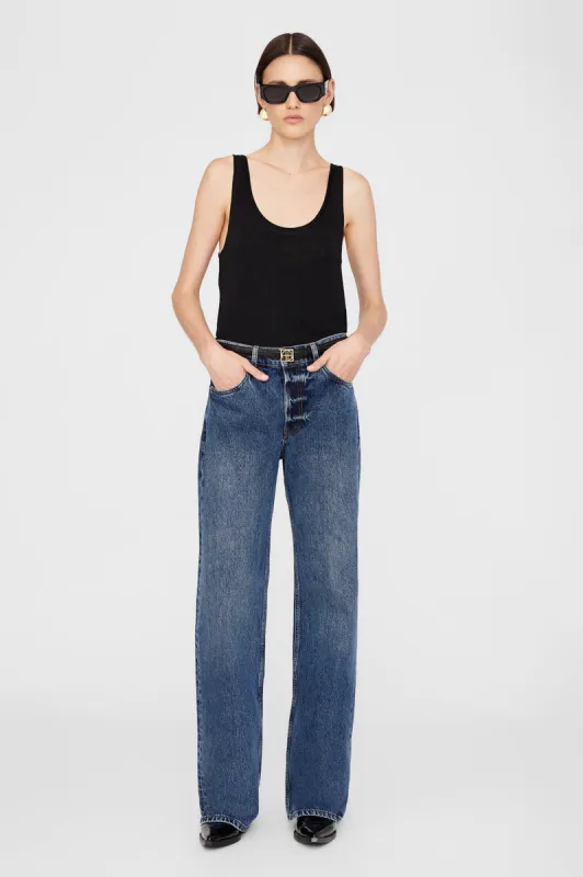 Giorgio Sweater Tank - Black sold by Anine Bing