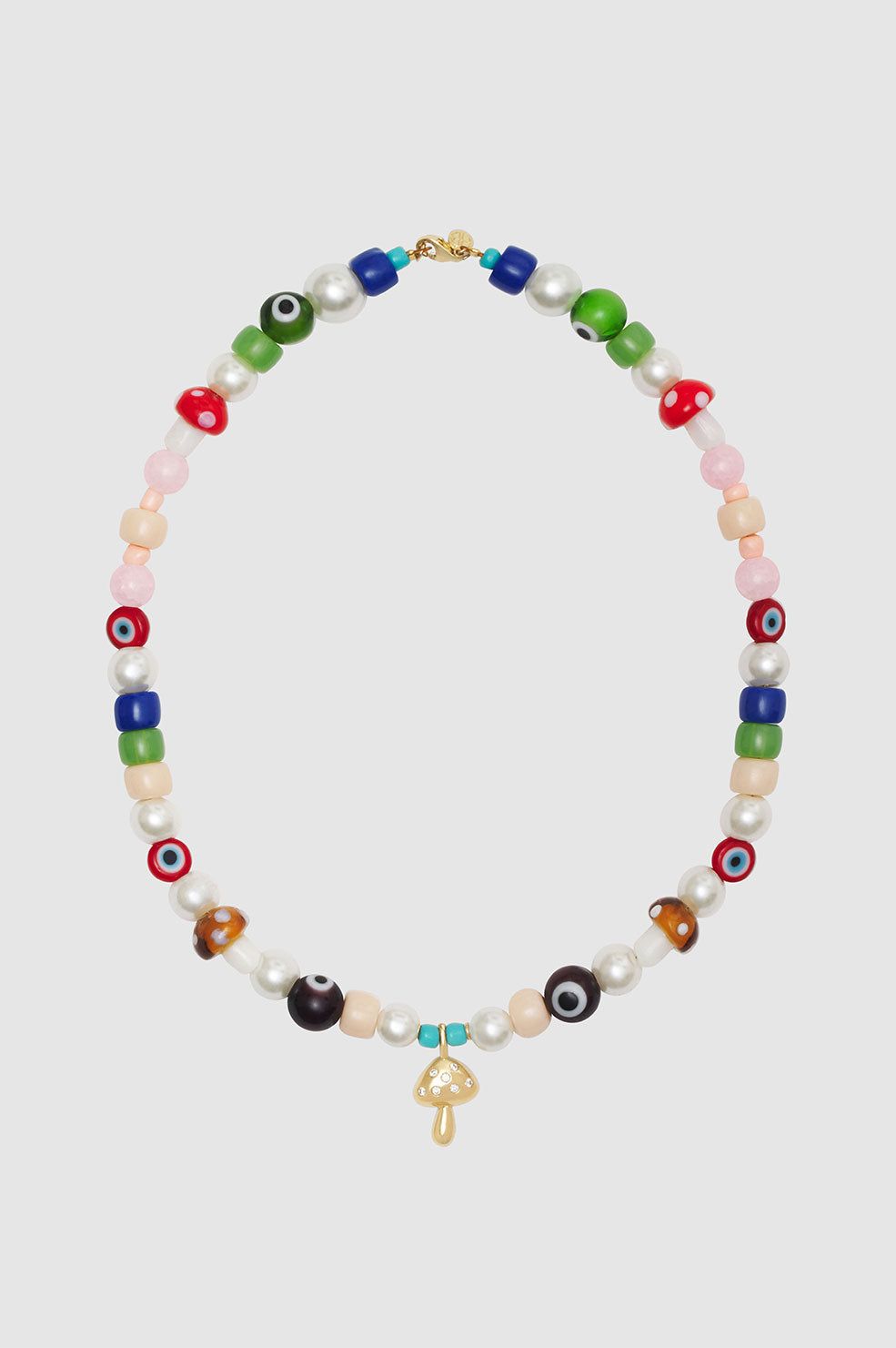 Anine X Bianca Bead Necklace - 14k Gold sold by Anine Bing