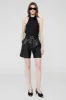 Nina Heels with Metal Toe Cap - Black and White Tweed sold by Anine Bing