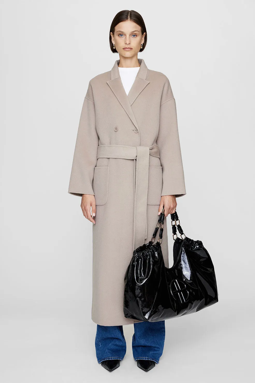 Kate Tote - High-Shine Black sold by Anine Bing product image thumbnail 2