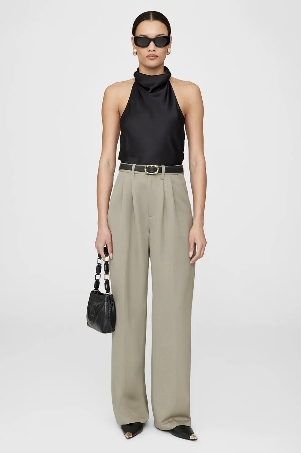 Eliana Top - Black sold by Anine Bing