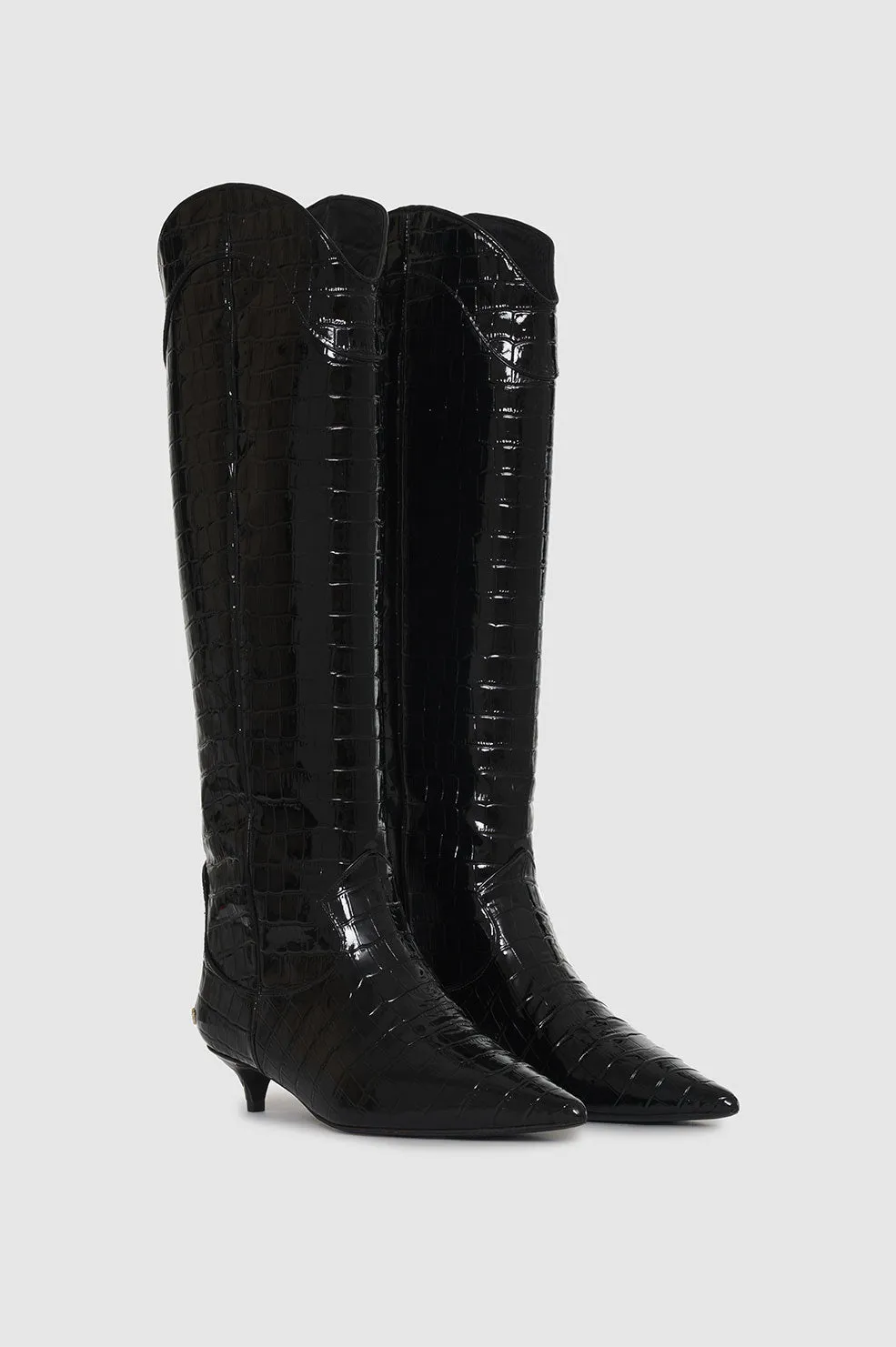 Tall Rae Boots - Black Embossed sold by Anine Bing product image thumbnail 3