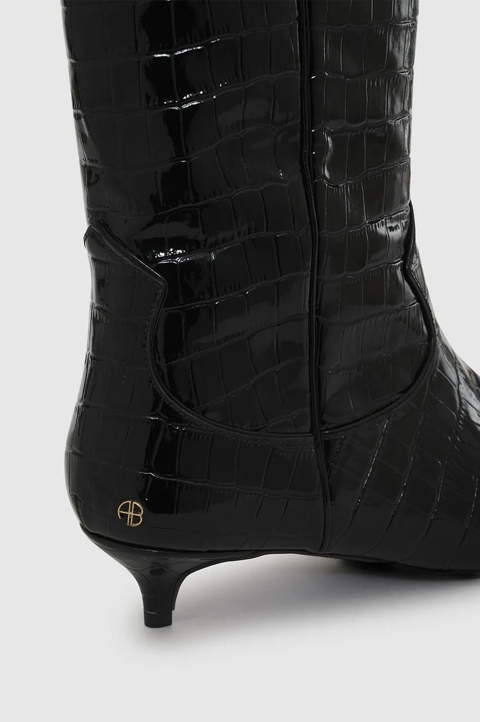 Tall Rae Boots - Black Embossed sold by Anine Bing product image thumbnail 4