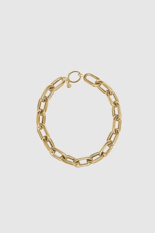 Link Bracelet - 14k Gold sold by Anine Bing