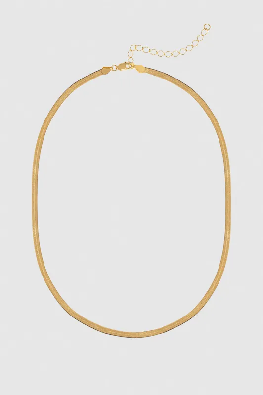 Ribbon Coil Necklace - 14k Gold sold by Anine Bing