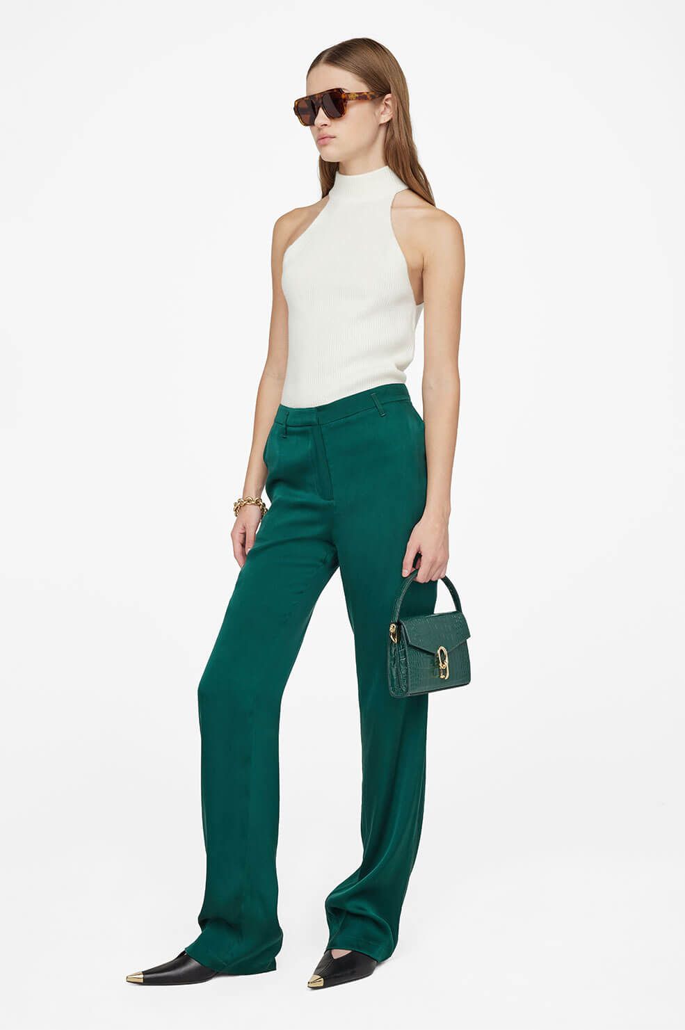 Classic Pant - Emerald Green sold by Anine Bing product image thumbnail 4