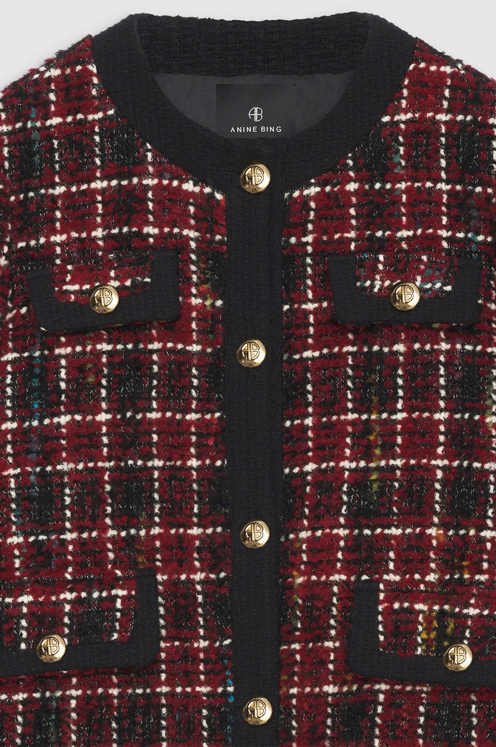 Lydia Jacket - Cherry Plaid sold by Anine Bing product image thumbnail 4