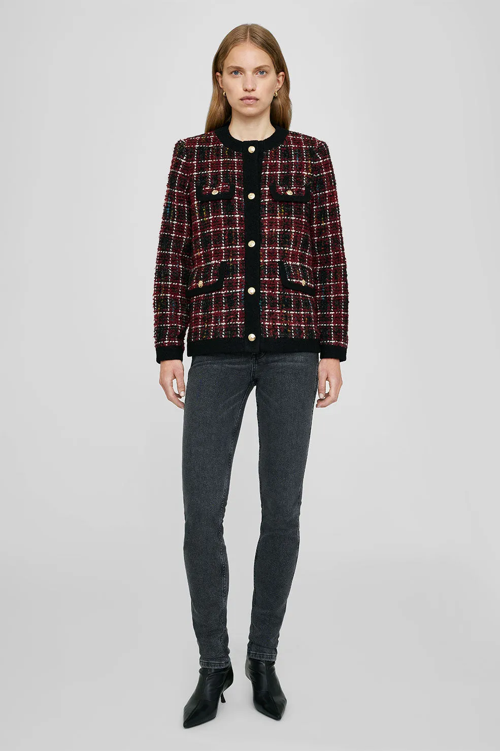 Lydia Jacket - Cherry Plaid sold by Anine Bing product image thumbnail 5