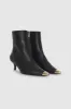 Gia Boots With Metal Toe Cap - Black sold by Anine Bing