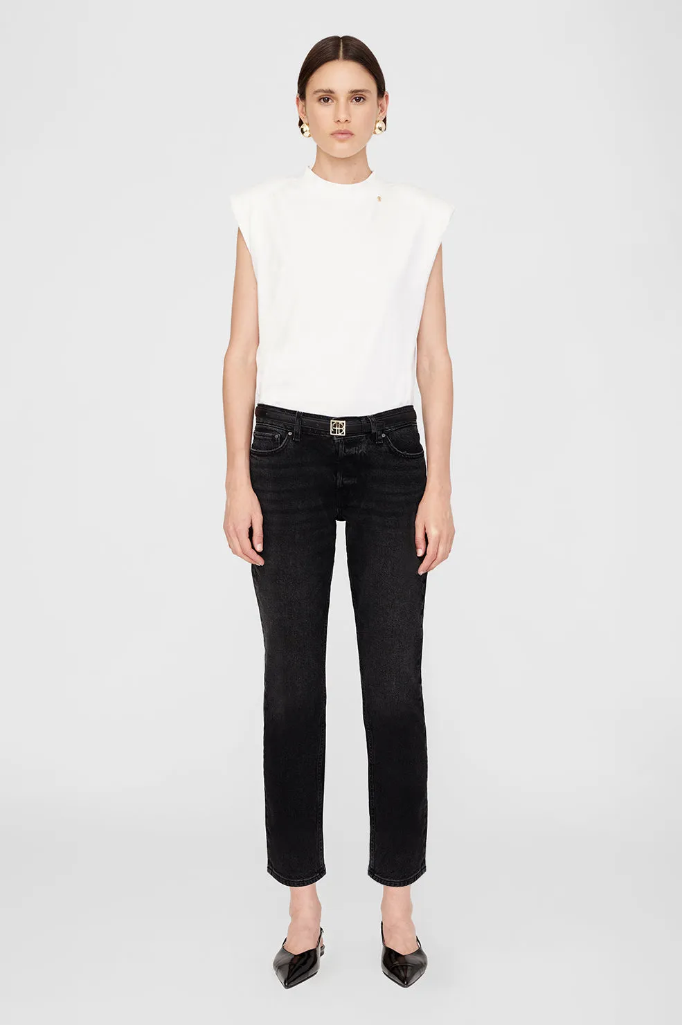 Auburn Tee - Ivory sold by Anine Bing