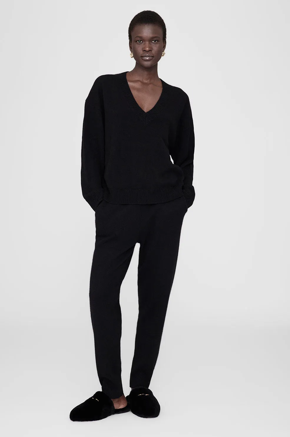 Shearling Mules - Black sold by Anine Bing product image thumbnail 2