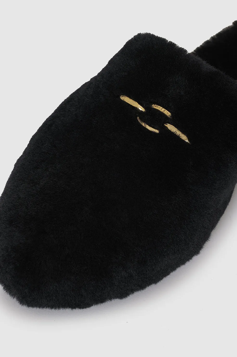 Shearling Mules - Black sold by Anine Bing product image thumbnail 5