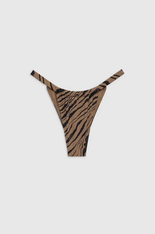 Milani Bikini Bottom - Tiger Shell Print sold by Anine Bing
