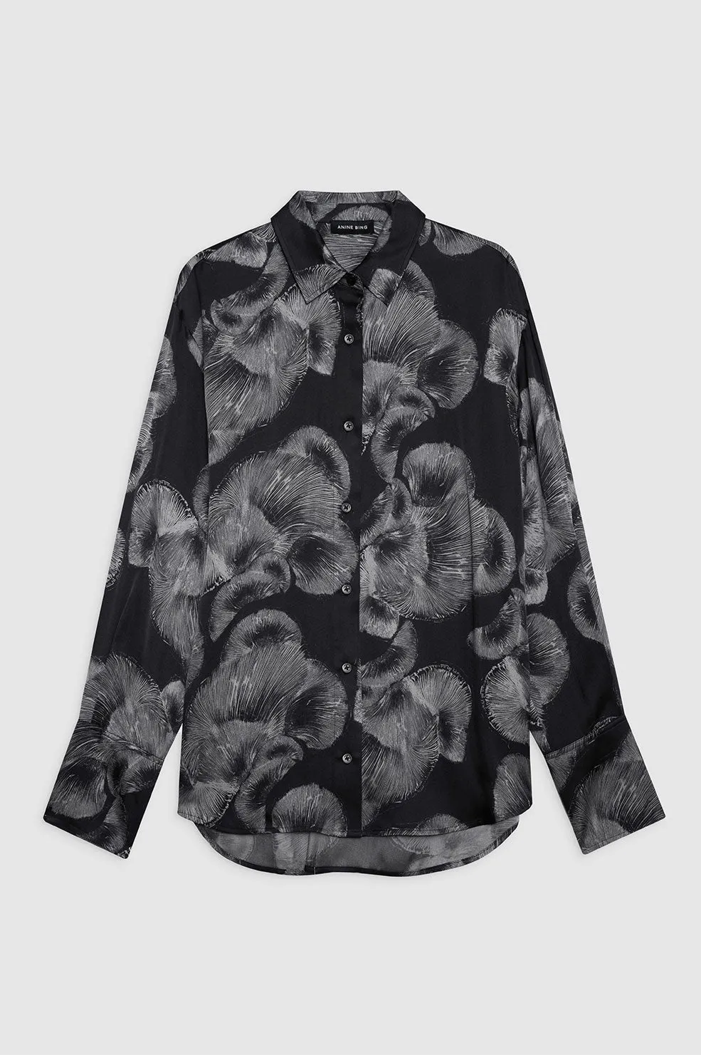 Avalon Shirt - Black Mushroom Print sold by Anine Bing product image thumbnail 3