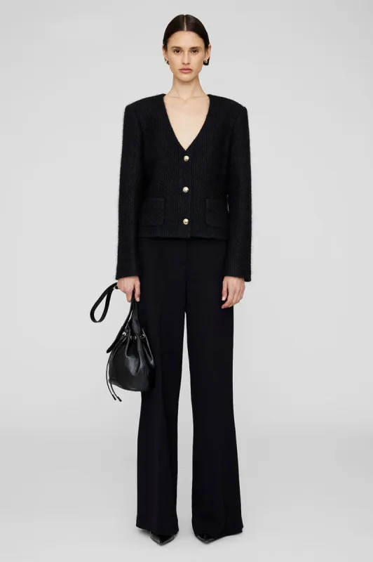 Anitta Jacket - Black Woven sold by Anine Bing