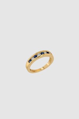 Sapphire Pinky Ring - 14k Gold sold by Anine Bing