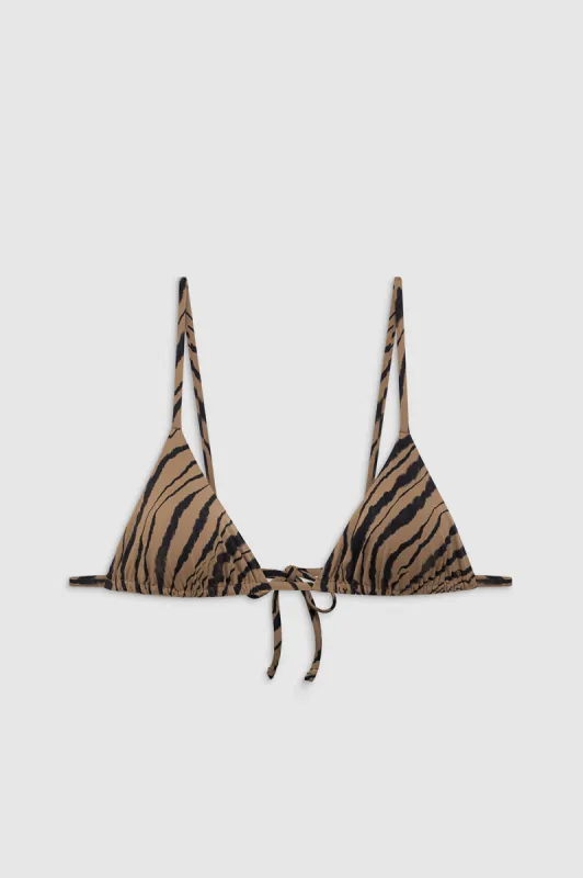 Brielle Bikini Top - Tiger Shell Print sold by Anine Bing