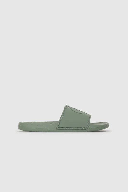 Isla Slides - Artichoke Monogram sold by Anine Bing