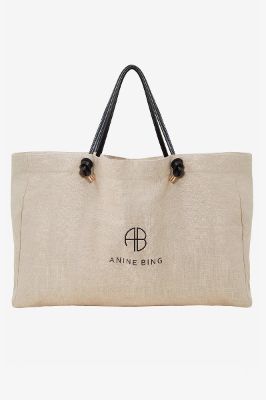 Large Saffron Tote - Brown sold by Anine Bing