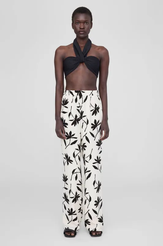 Owen Pant - Ivory Daisy Print sold by Anine Bing