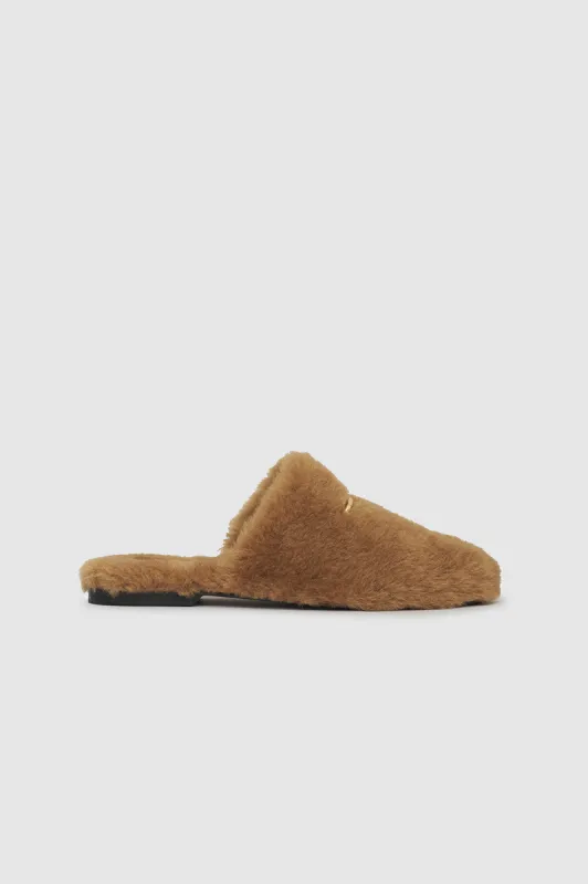 Shearling Mules - Camel sold by Anine Bing