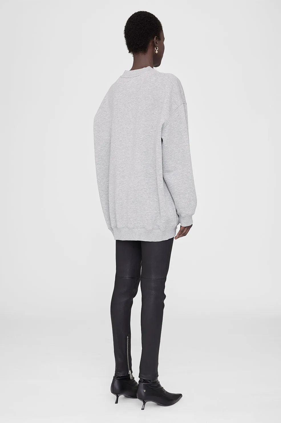 Tyler Sweatshirt Paris - Heather Grey sold by Anine Bing product image thumbnail 2
