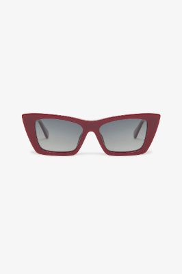 Levi Sunglasses - Burgundy sold by Anine Bing
