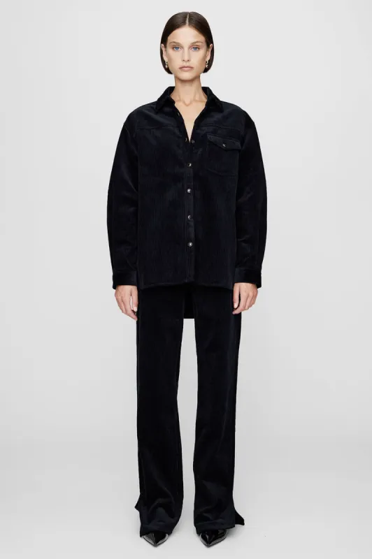 Simon Shirt - Black Corduroy made by Anine Bing