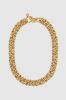 Chunky Double Chain Necklace - 14k Gold sold by Anine Bing